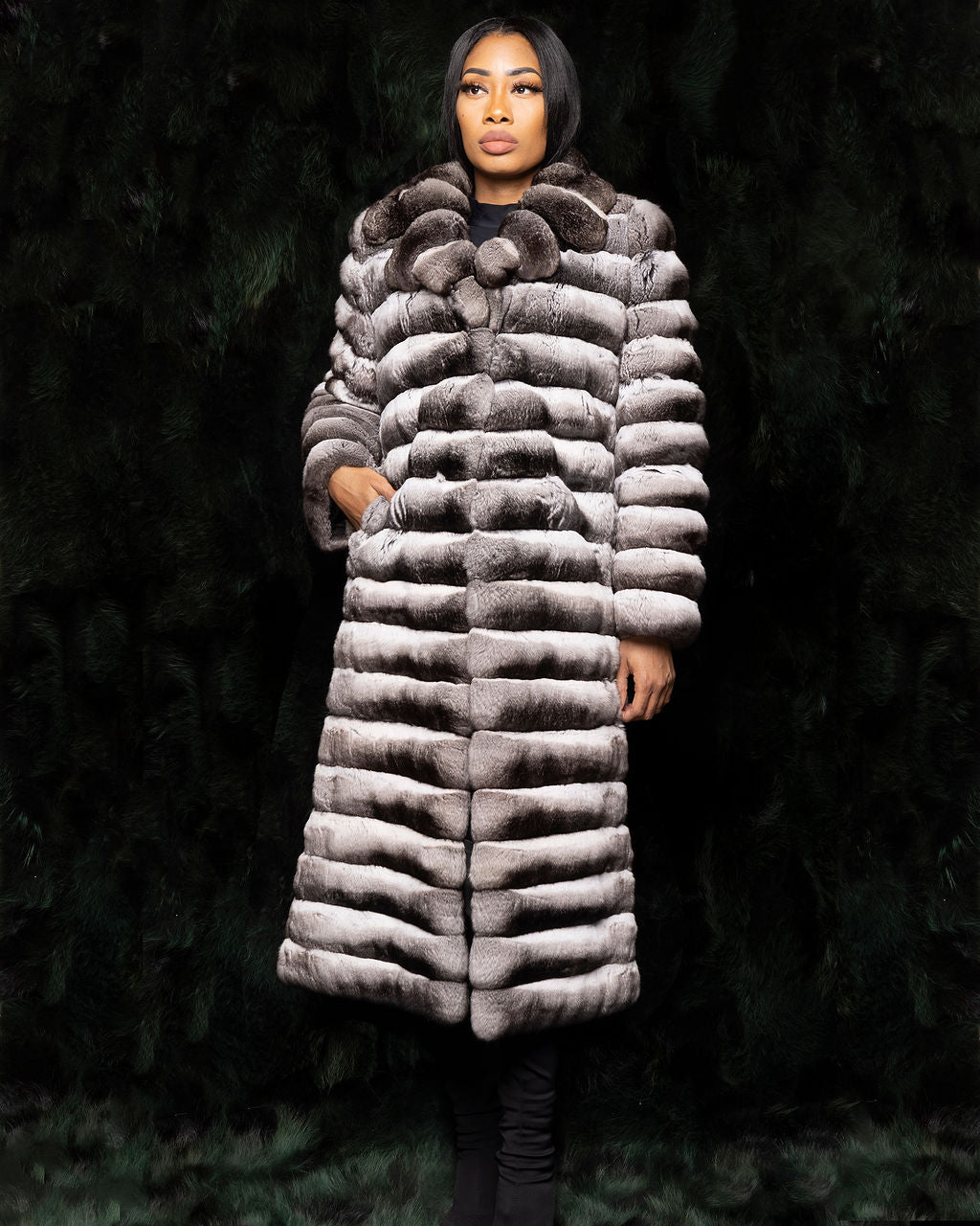 Long Chinchilla Coat